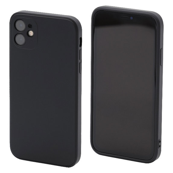 Custodia Rubber per iPhone 11, Black, FixPremium