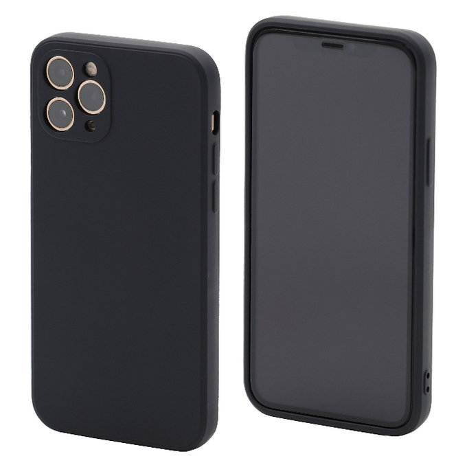 Custodia Rubber per iPhone 11 Pro, Black, FixPremium