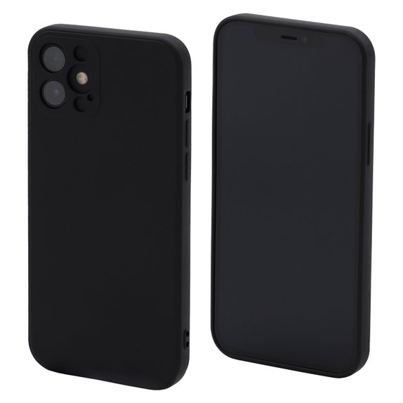 FixPremium - Custodia Rubber per iPhone 12 mini, black