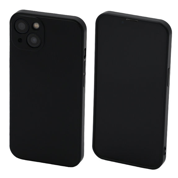 Custodia Rubber per iPhone 13, 14, Black, FixPremium
