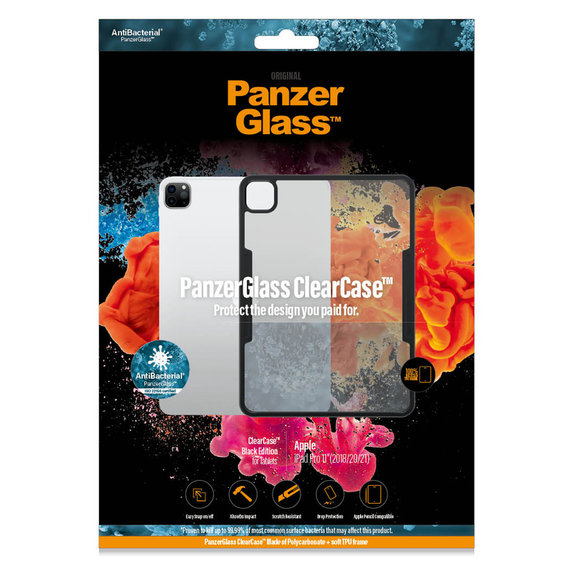 Custodia ClearCase AB per iPad Pro 11'' (2018/2020/2021), Nero, PanzerGlass