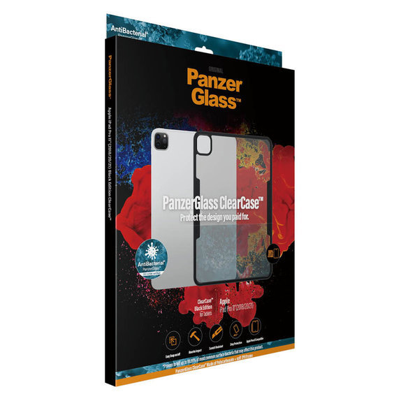 Custodia ClearCase AB per iPad Pro 11'' (2018/2020/2021), Nero, PanzerGlass