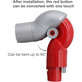 Adattatore flessibile per Dyson seriess V, Outsize, Omni-glide