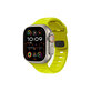 Cinturino sportivo in silicone per Apple Watch 42, 44, 45 e 49mm, Tartrazine, FixPremium