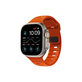 Cinturino sportivo in silicone per Apple Watch 42, 44, 45 e 49mm, Orange, FixPremium