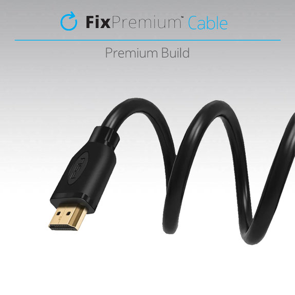 Cavo HDMI a HDMI 2.0 1m, Black, FixPremium