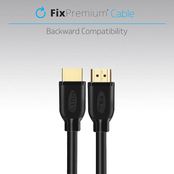 Cavo HDMI a HDMI 2.0 1m, Black, FixPremium