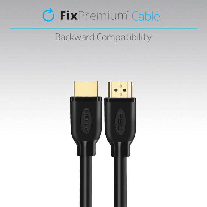 Cavo HDMI a HDMI 2.0 1m, Black, FixPremium
