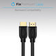Cavo HDMI a HDMI 2.0 1m, Black, FixPremium