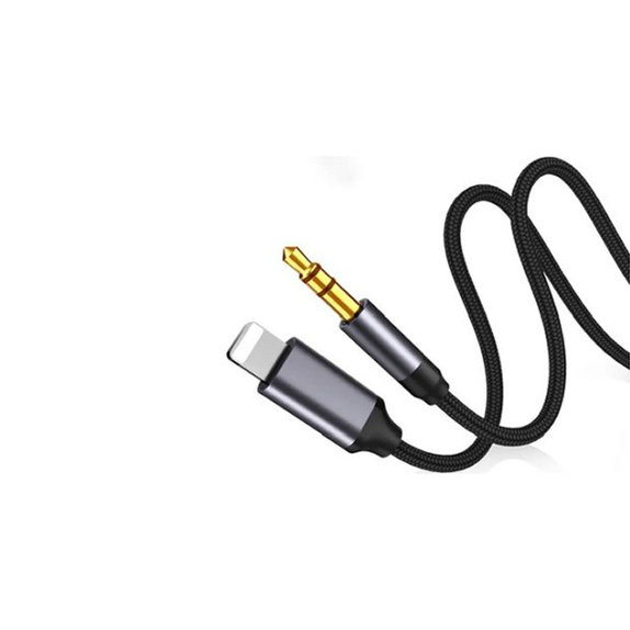 Cavo da Lightning a jack 3.5mm 1m, Black, FixPremium