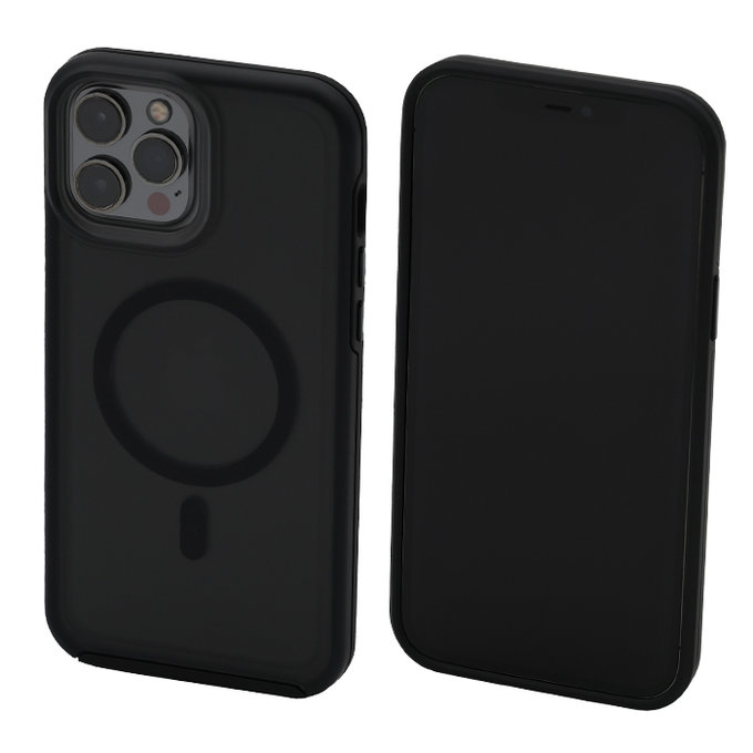 Custodia Clear con MagSafe per iPhone 13 Pro Max, Frost Black, FixPremium