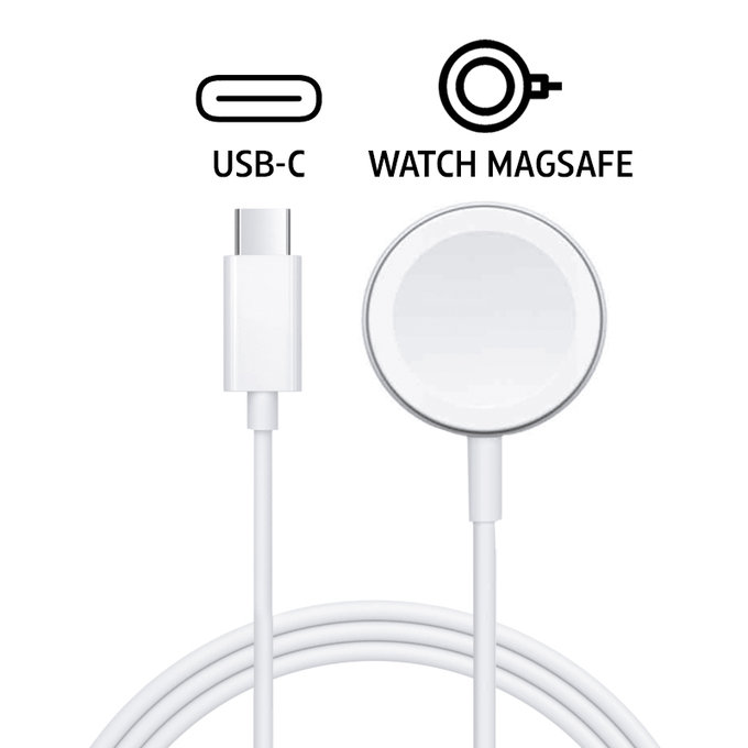 Cavo caricatore magnetico rapido a USB-C 1m Plastic, Bulk, Compatibile con Apple Watch