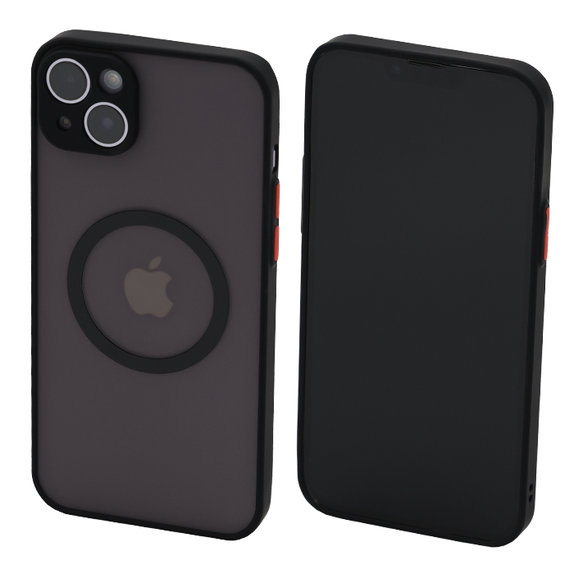 Custodia Matte con MagSafe per iPhone 13 mini, Black, FixPremium