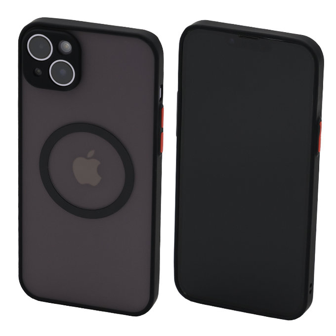 Custodia Matte con MagSafe per iPhone 13 mini, Black, FixPremium