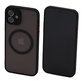 Custodia Matte con MagSafe per iPhone 12, Black, FixPremium