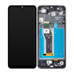 Schermo per Motorola Moto E13, Cosmic Black, Vetro touch con cornice