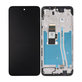 Schermo per Motorola Moto G53 5G, Ink Blue, Vetro touch con cornice