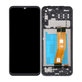 Schermo per Samsung A14 A145R, Black, Vetro touch con cornice