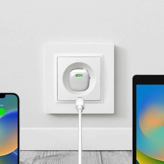 Adattatore di ricarica MiniPro USB-C GaN 20W, White, PURO