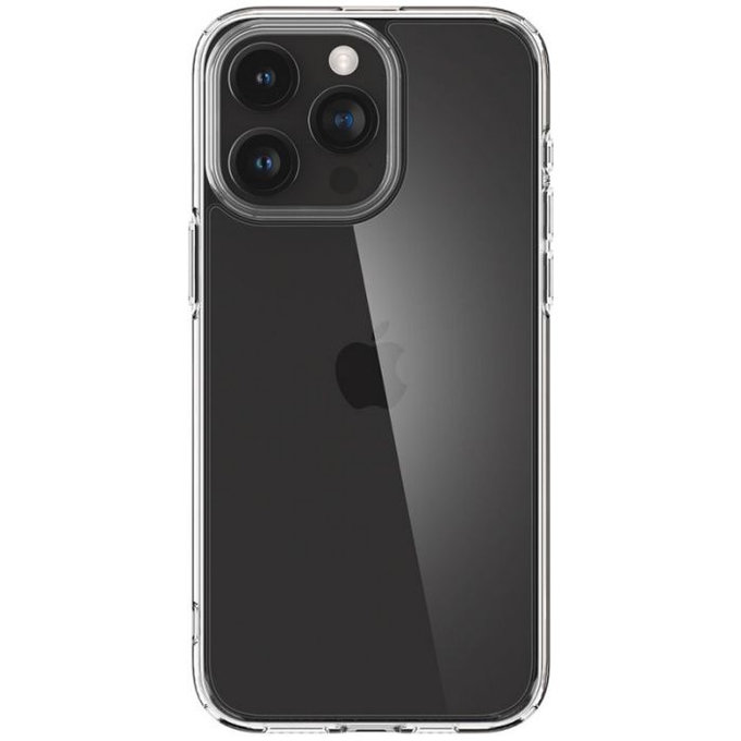Custodia Ultra Hybrid per iPhone 15 Pro Max, Crystal Clear, Spigen