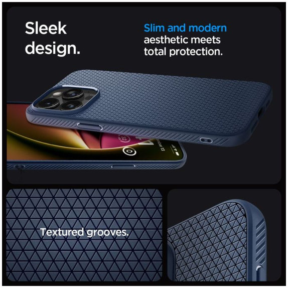 Custodia Liquid Air per iPhone 15 Pro, Navy Blue, Spigen