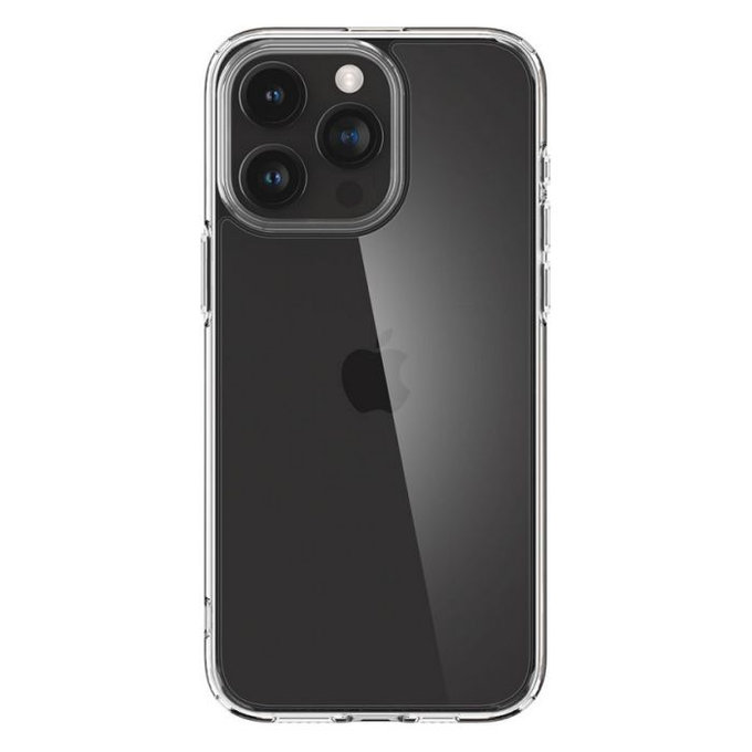 Custodia Ultra Hybrid per iPhone 15 Pro, Crystal Clear, Spigen