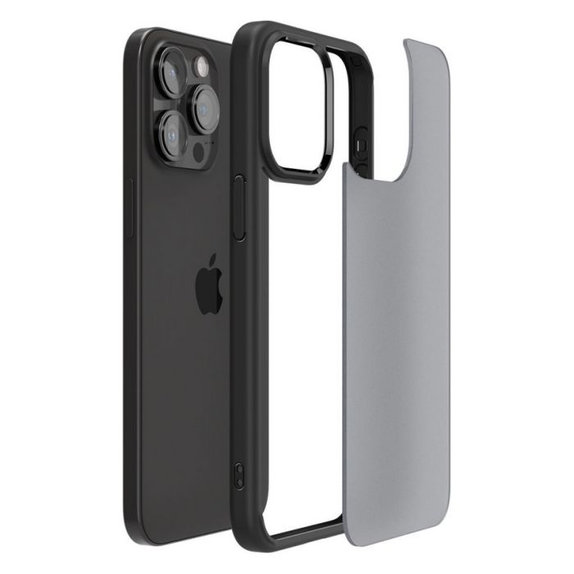 Custodia Ultra Hybrid per iPhone 15 Pro, Frost Black, Spigen
