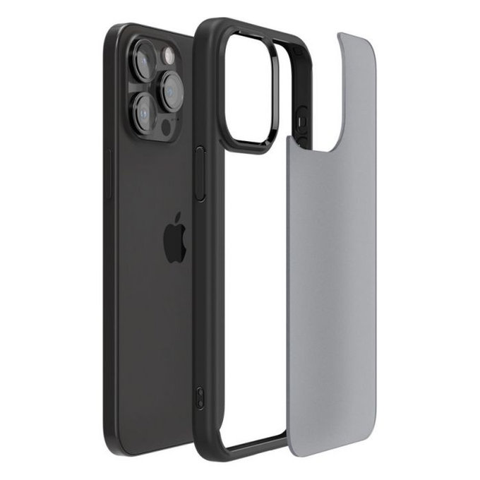 Custodia Ultra Hybrid per iPhone 15 Pro, Frost Black, Spigen