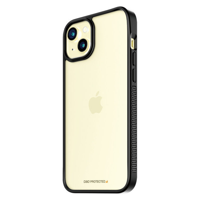 Custodia ClearCase D3O per iPhone 15 Plus, Nero, PanzerGlass