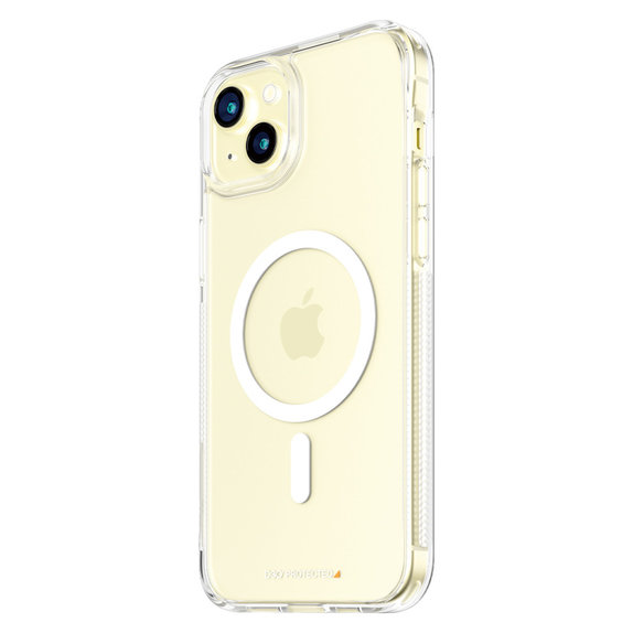 Custodia HardCase D3O con MagSAFE by PanzerGlass per iPhone 15 Plus, Trasparente, PanzerGlass