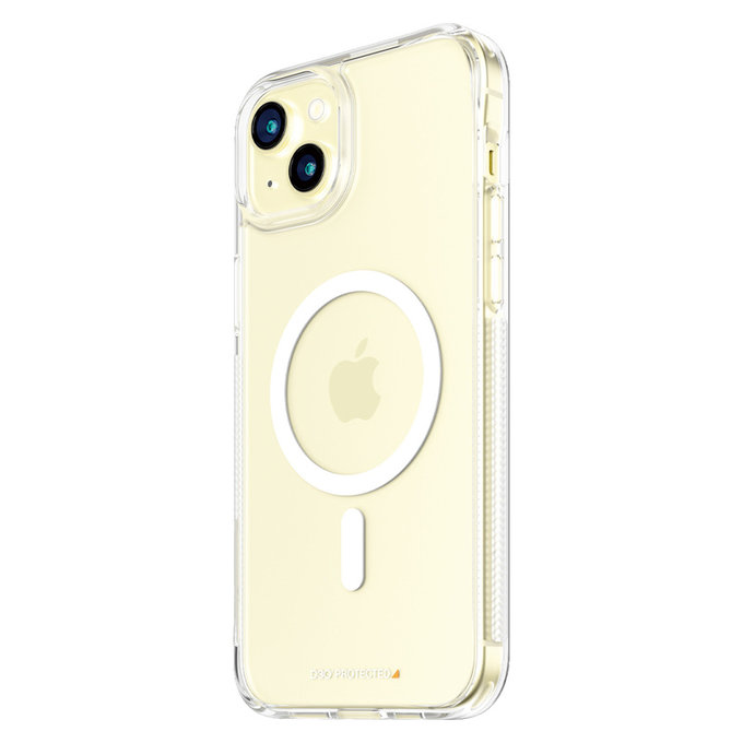 Custodia HardCase D3O con MagSAFE by PanzerGlass per iPhone 15 Plus, Trasparente, PanzerGlass