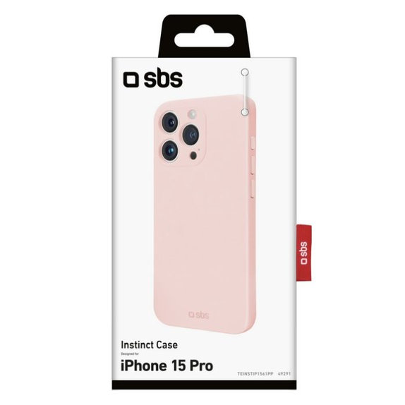 Custodia Instinct per iPhone 15 Pro, Pink, SBS