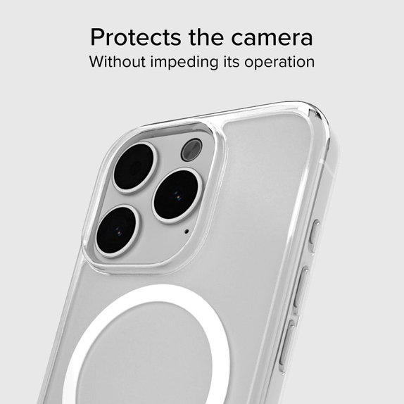 Custodia Light Mag con MagSafe per iPhone 15 Pro, Transparent, SBS