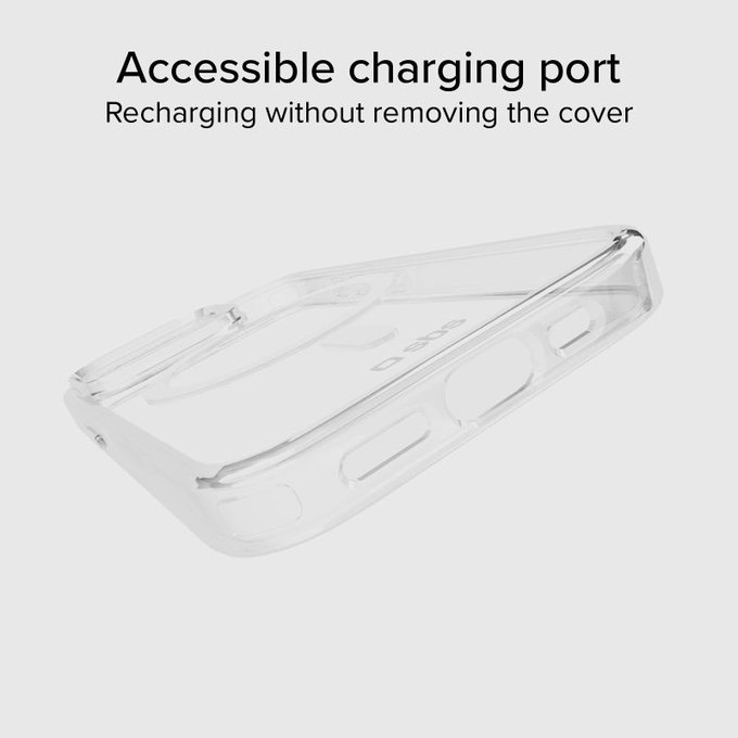 Custodia Light Mag con MagSafe per iPhone 15 Pro, Transparent, SBS