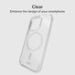 Custodia Light Mag con MagSafe per iPhone 15 Pro Max, Transparent, SBS
