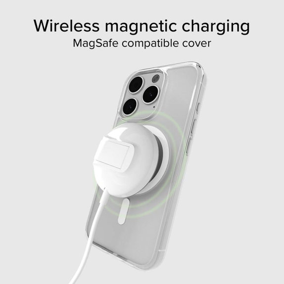 Custodia Light Mag con MagSafe per iPhone 15 Pro Max, Transparent, SBS