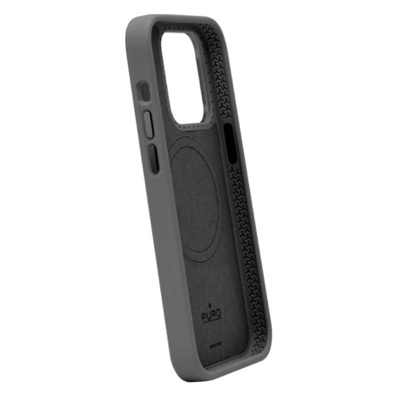 Custodia ICON MAG PRO con MagSafe per iPhone 15 Pro, Black, PURO