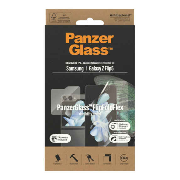 Pellicola protettiva UWF AB per Samsung Z Flip5, Trasparente, PanzerGlass