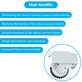 Ruota con motore (sinistra) per Roidmi EVE Plus, White