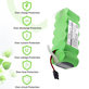 Batteria per Ecovacs Deebot CR120, KK-8, X500, LP43SC2000P, Ni-MH, 2000mAh, 14.4V, HQ