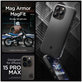 Custodia Mag Armor con MagSafe per iPhone 15 Pro Max, Matte Black, Spigen