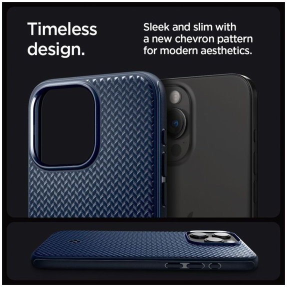 Custodia Mag Armor con MagSafe per iPhone 15 Pro Max, Navy Blue, Spigen