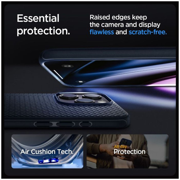 Custodia Mag Armor con MagSafe per iPhone 15 Pro Max, Navy Blue, Spigen