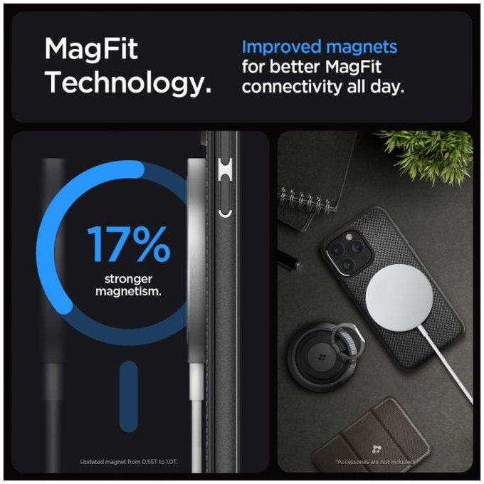 Custodia Mag Armor con MagSafe per iPhone 15 Pro, Matte Black, Spigen