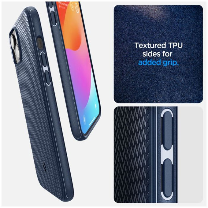 Custodia Mag Armor con MagSafe per iPhone 15, Navy Blue, Spigen