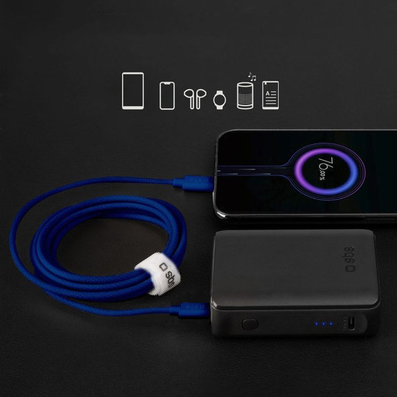Cavo da USB-C a USB-C 60W PD 1,5 m, Blue, SBS