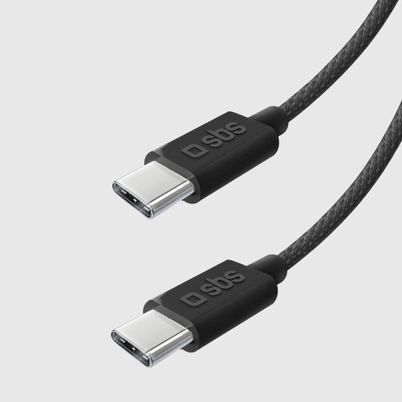 Cavo da USB-C a USB-C 60W PD 1,5 m, Black, SBS