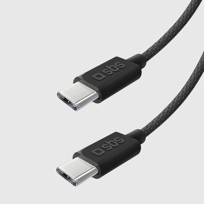 Cavo da USB-C a USB-C 60W PD 1,5 m, Black, SBS