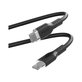 Cavo USB-C a Lightning MFI 12W Soft 1,5 m, Black, PURO