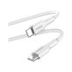Cavo USB-C a USB-C 60W Soft 1,5 m, White, PURO